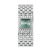 Manchette 25.7mm Green Dial Quartz Stainless Steel Bracelet Watch