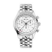 Classics Chronograph Triple Calendar 40mm, Silver Dial, Quartz Movement, Stainless Steel Watch