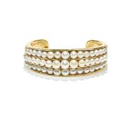 Graine de Gemmes Gold Plated Freshwater Pearl Bangle