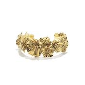 Fleur de Pavot Gold Plated Bangle Bracelet