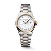 Master Collection 30mm MOP Diamond Set Dial Automatic Two Tone Stainless Steel Bracelet Watch