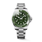 HydroConquest 42mm Green Dial Automatic Stainless Steel Bracelet Watch