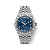 Royal 40mm Blue Day Date Dial Automatic Stainless Steel Watch