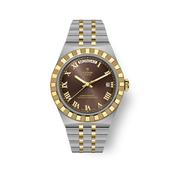 Royal 40mm Brown Day Date Dial Automatic Steel &amp; Yellow Gold Watch