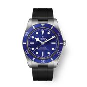 Black Bay 54 37mm Blue Dial Automatic Black Rubber Strap Watch