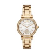 Abbey 36mm, White Dial, Quartz Movement, Stainless Steel &amp; Gold PVD Crystal Pave Watch