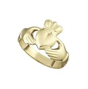 9k Yellow Gold Maids Claddagh Ring image
