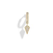 Stairway 18K Yellow Gold 21 Diamonds One Piece Earring image