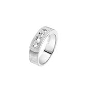 18k White Gold Diamonds Move Noa Ciselé Ring Size 53