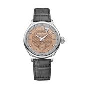 L.U.C Strike One 40mm Salmon Dial Automatic Grey Alligator Strap Watch  image