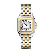 Panthère de Cartier 29 mm x 37 mm White Dial Quartz Gold &amp; Steel Watch image