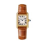 Tank Louis 29.5mm x 22mm White Dial Quartz Alligator-Skin Strap Watch image