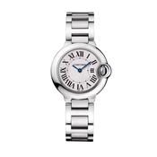 Ballon Bleu de Cartier 28 mm, White Dial Quartz Stainless Steel Watch image