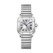 Santos de Cartier 34.5 mm x 27.0 mm White Dial Quartz Stainless Steel Watch image
