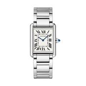Tank Must 33.7 x 25.5mm Silver Dial Quartz Steel Bracelet Watch image