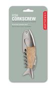 Kikkerland Lightwood Fish Corkscrew