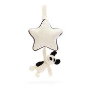 Jellycat Bashful Black &amp; Cream Puppy Musical Pull