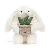 Jellycat Cream Bunny with Plant image