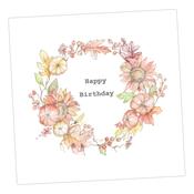 Crumble &amp; Core Wreath Happy Birthday Card image