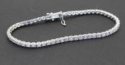 Diamond Tennis Bracelet, 18kt White Gold - Weldons