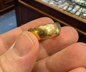Huge 22kt Gold Donut Wedding Ring - Weldons