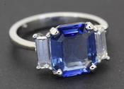 Ceylon Sapphire and Diamond Ring - Weldons
