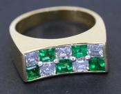 Oscar Heyman Chequerboard Ring - Weldons
