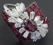 Mystery Set Ruby and Diamond Ring - Weldons