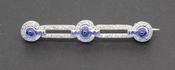 Sapphire and Diamond Brooch - Weldons