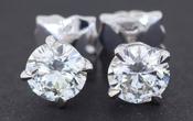 Diamond Stud Earrings 1.4ct Total Weight - Weldons Jewellers image