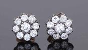 Victorian Diamond Cluster Earrings - Weldons Jewellers image