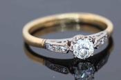 Antique Diamond Engagement Ring - Weldons Jewellers image