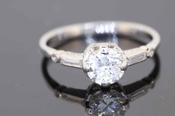 Art Deco Diamond Engagement Ring - Weldons Jewellers image