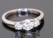 White Gold Diamond Engagement Ring - Weldons Jewellers image