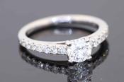 White Gold Diamond Engagement Ring - Weldons Jewellers image