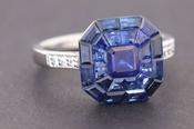 Invisible Set Sapphire Ring - Weldons Jewellers
