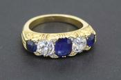 Antique Sapphire and Diamond Ring - Weldons Jewellers image