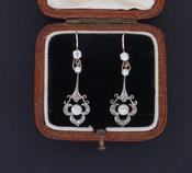 Belle Époque Diamond and Pearl Earrings - Weldons Jewellers image