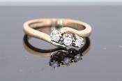 Three Stone Twist Ring - Weldons Jewellers