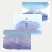 Love I, II &amp; II  Greeting Cards Set of 3 image