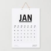 2027 Monthly Wall Calendar