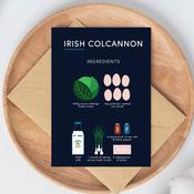 Irish Colcannon Recipe Greeting Card image
