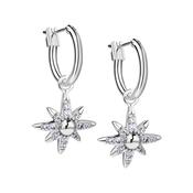 Silver Plated Star Earrings with Clear Stones | Westgate Design