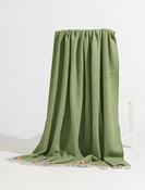 Seafoam green &amp; soft grey Throw | Westgate Design image