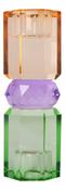 Crystal holder, mint, violet, light brown. | Westgate Design image