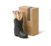 Black Cowboy Boot Match Holder | Westgate Design