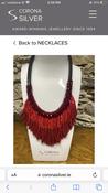 Red Tassle Beaded Neckpeice | Westgate Design