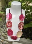 Pink handmade resin necklace | Westgate Design image