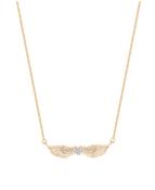 Angel Wing Crystal Heart Pendant Gold | Westgate Design