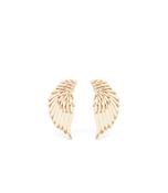 Angel wing stud earrings gold | Westgate Design image